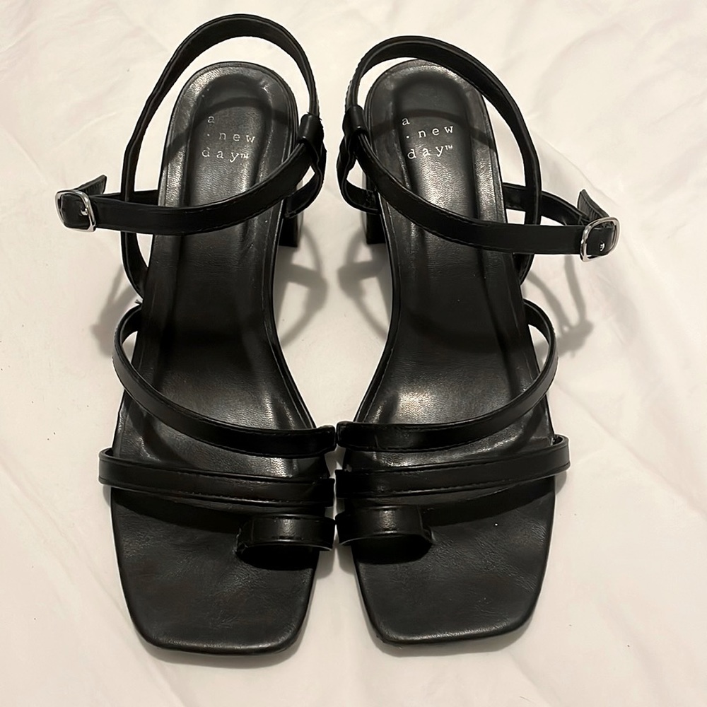 Black Block Heels